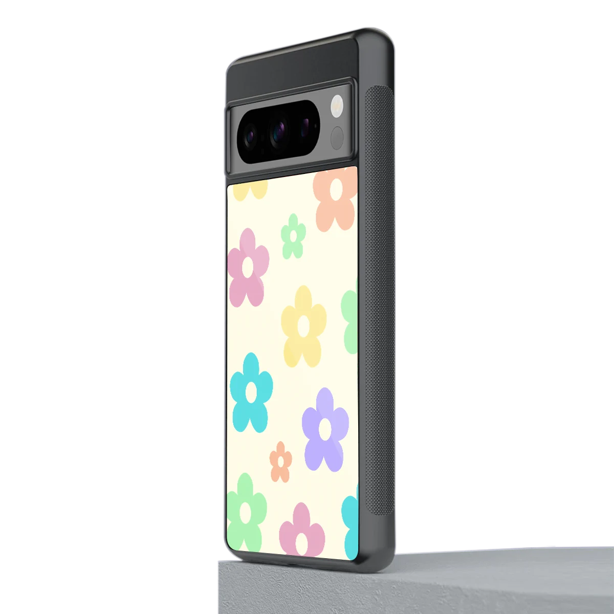 Floral Mosaic stylish phone case for google pixel 8 pro | glossy glass and slim fit