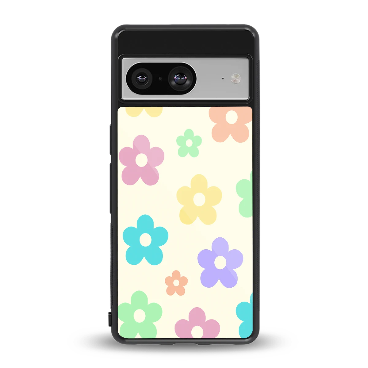 Floral Mosaic back phone cover | glass case for google pixel 8
