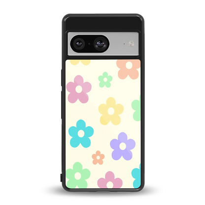 Floral Mosaic back phone cover | glass case for google pixel 8