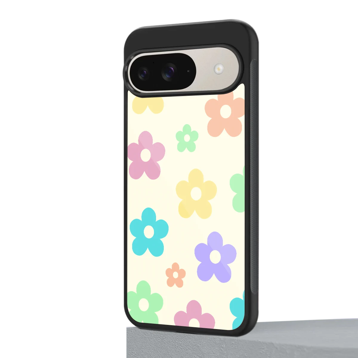 Floral Mosaic google pixel 9 mobile cover | shockproof glass phone case