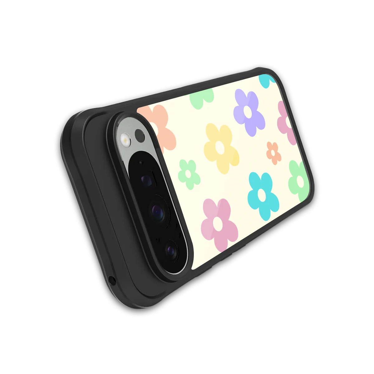 Floral Mosaic stylish phone case for google pixel 9 pro xl | glossy glass and slim fit