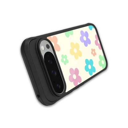 Floral Mosaic stylish phone case for google pixel 9 pro xl | glossy glass and slim fit