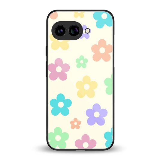 Floral Mosaic back phone cover | glass case for google pixel 10a