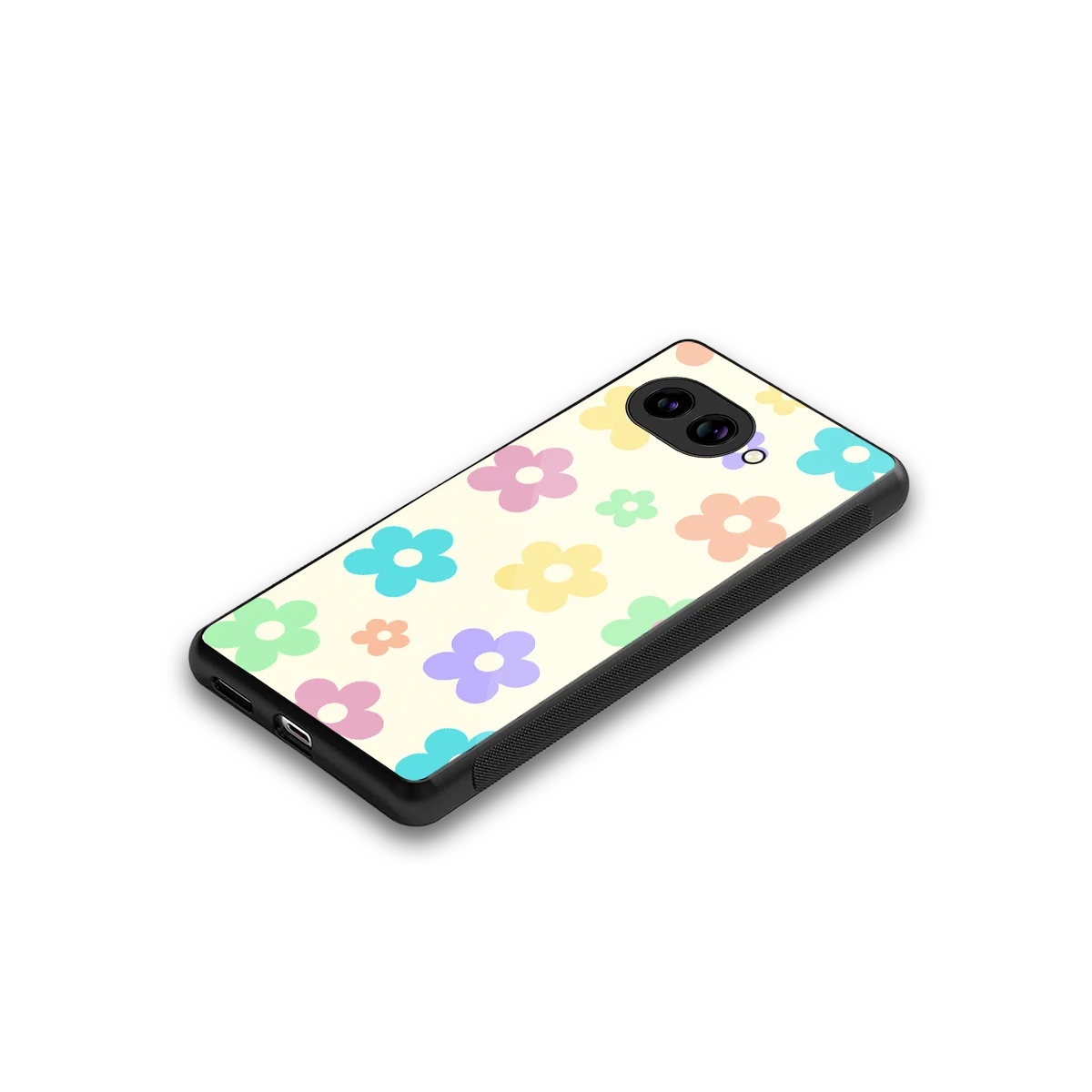 Floral Mosaic stylish phone case for google pixel 9a | glossy glass and slim fit