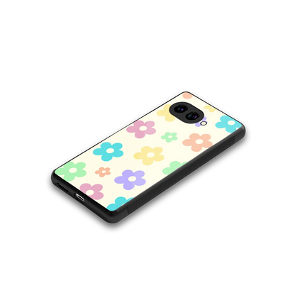 Floral Mosaic stylish phone case for google pixel 9a | glossy glass and slim fit