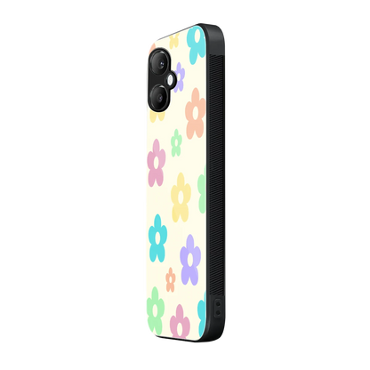 Floral Mosaic samsung galaxy a06 5g mobile cover | shockproof glass phone case
