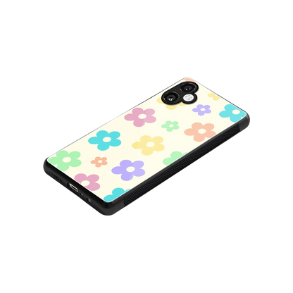 Floral Mosaic stylish phone case for samsung galaxy a06 5g | glossy glass and slim fit