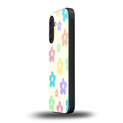 Floral Mosaic samsung galaxy m36 5g mobile cover | shockproof glass phone case