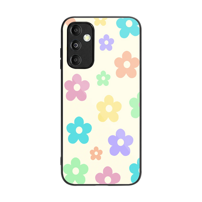 Floral Mosaic back phone cover | glass case for samsung galaxy m14 5g