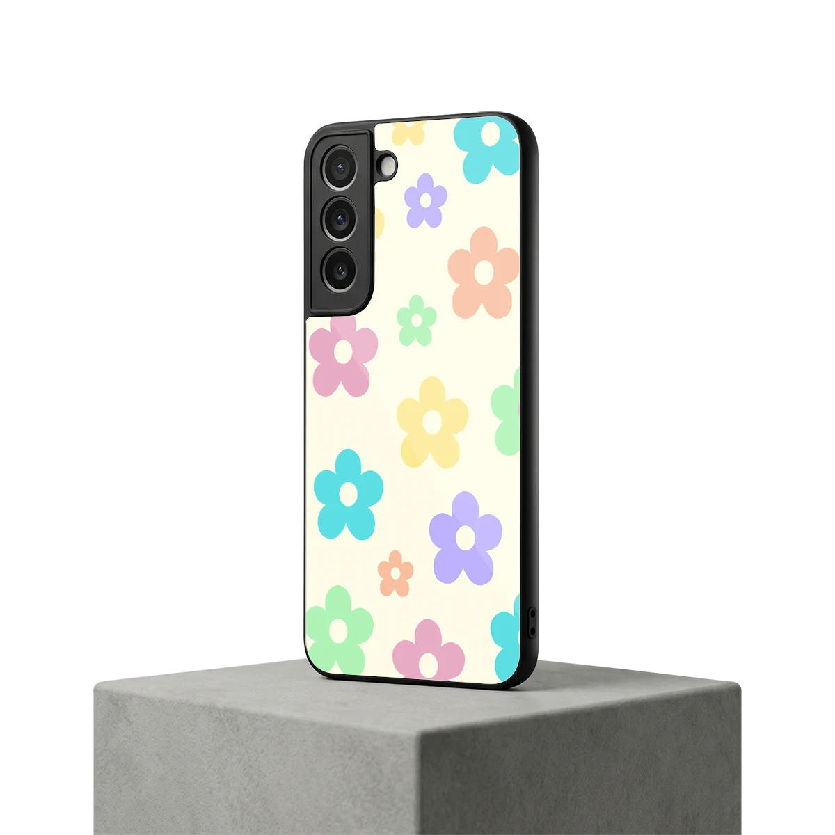Floral Mosaic samsung galaxy s22 mobile cover | shockproof glass phone case