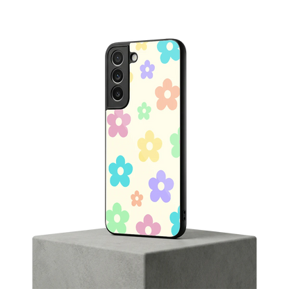 Floral Mosaic samsung galaxy s22 mobile cover | shockproof glass phone case