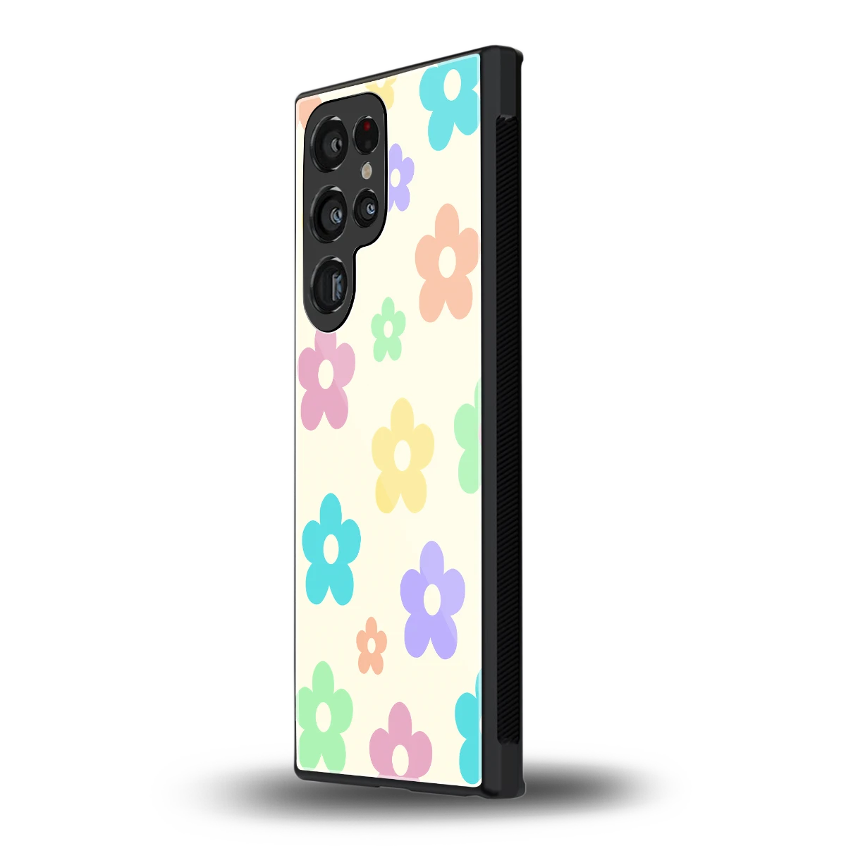 Floral Mosaic samsung galaxy s23 ultra mobile cover | shockproof glass phone case