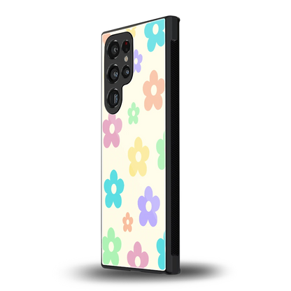 Floral Mosaic samsung galaxy s23 ultra mobile cover | shockproof glass phone case