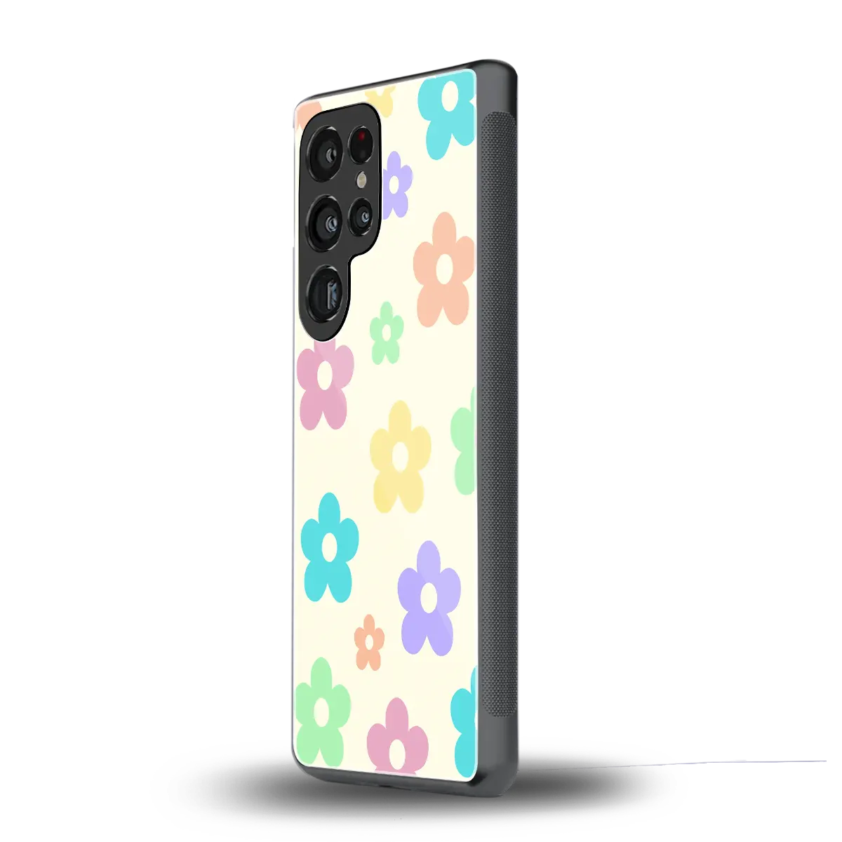 Floral Mosaic samsung galaxy s25 ultra mobile cover | shockproof glass phone case