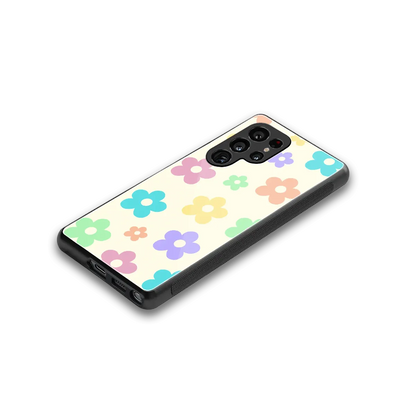 Floral Mosaic stylish phone case for samsung galaxy s26 ultra | glossy glass and slim fit