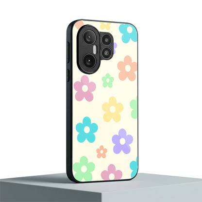 Floral Mosaic vivo x200 fe mobile cover | shockproof glass phone case