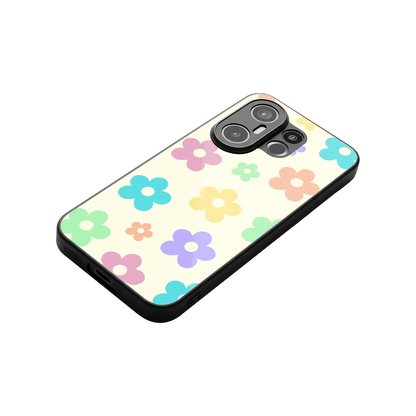Floral Mosaic stylish phone case for vivo x200 fe | glossy glass and slim fit