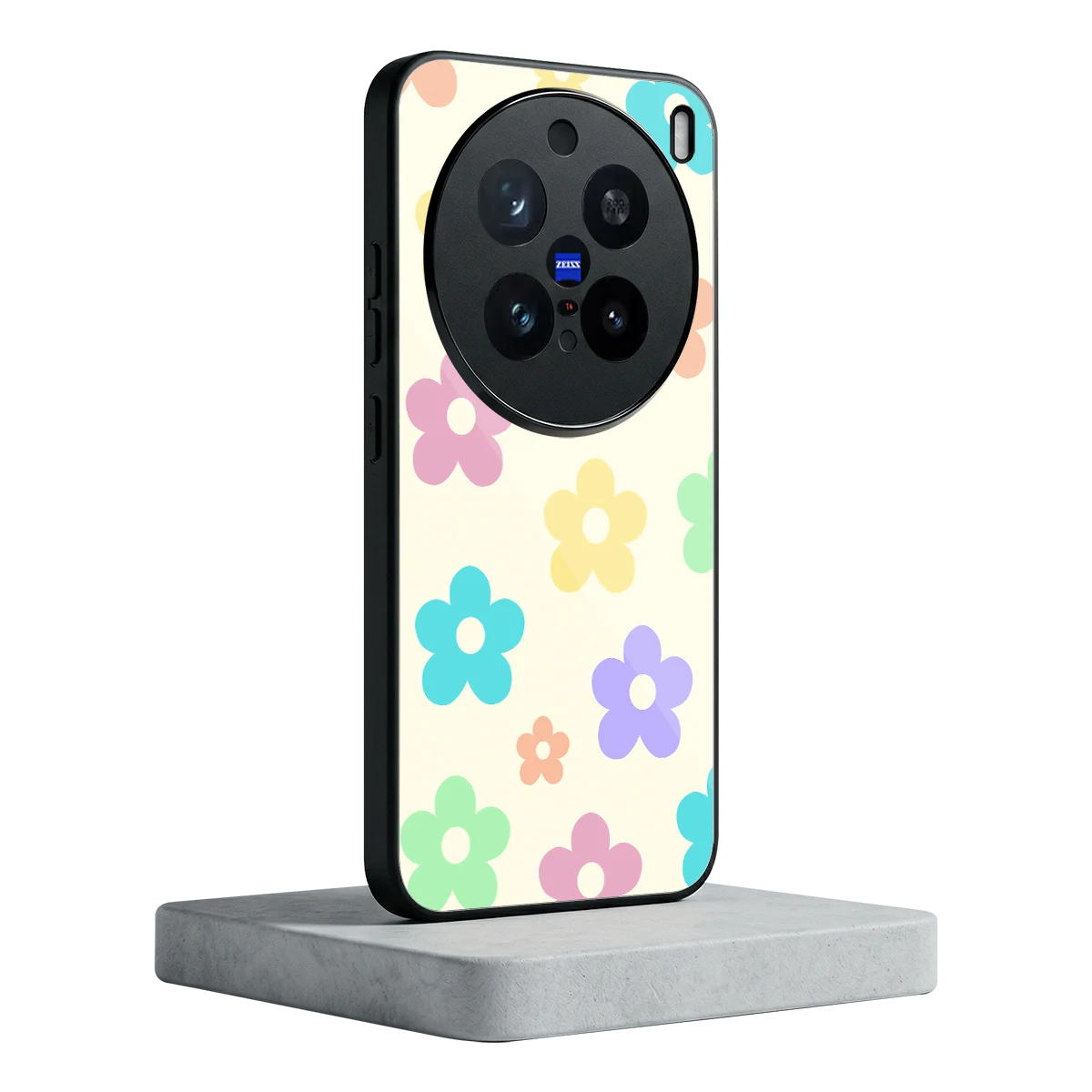 Floral Mosaic vivo x200 pro mobile cover | shockproof glass phone case