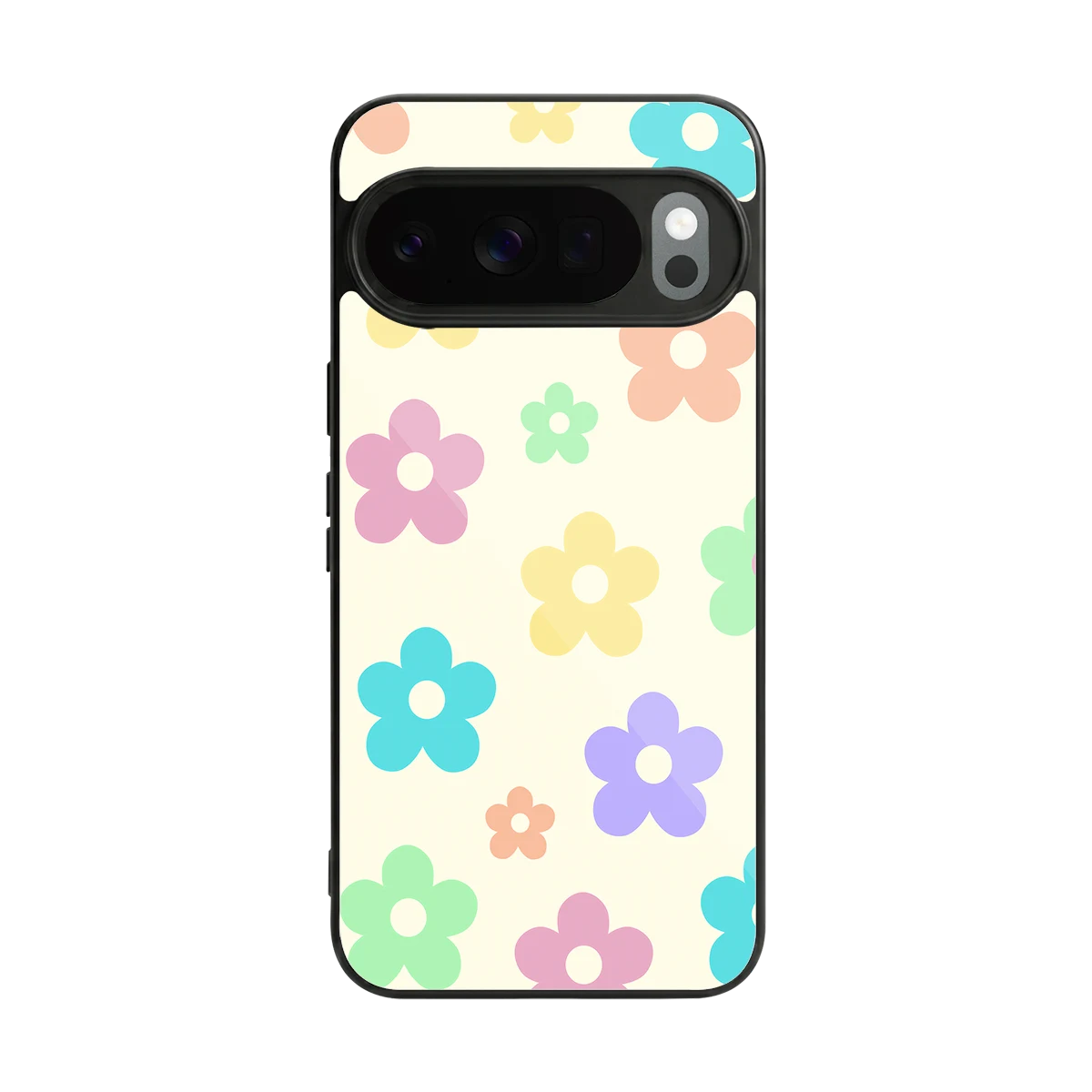 Floral Mosaic back phone cover | glass case for google pixel 10 pro