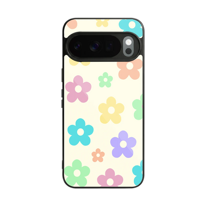 Floral Mosaic back phone cover | glass case for google pixel 10 pro