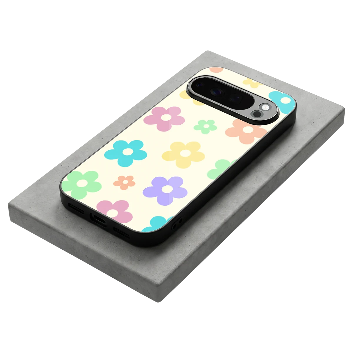 Floral Mosaic stylish phone case for google pixel 10 pro | glossy glass and slim fit