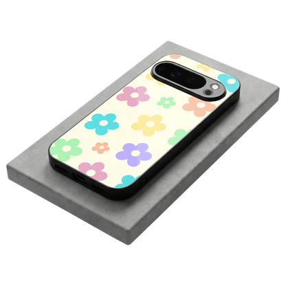 Floral Mosaic stylish phone case for google pixel 10 pro | glossy glass and slim fit