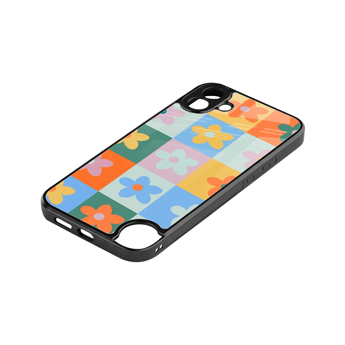 Floral Patchwork stylish phone case for cmf nothing phone 1 | glossy glass and slim fit