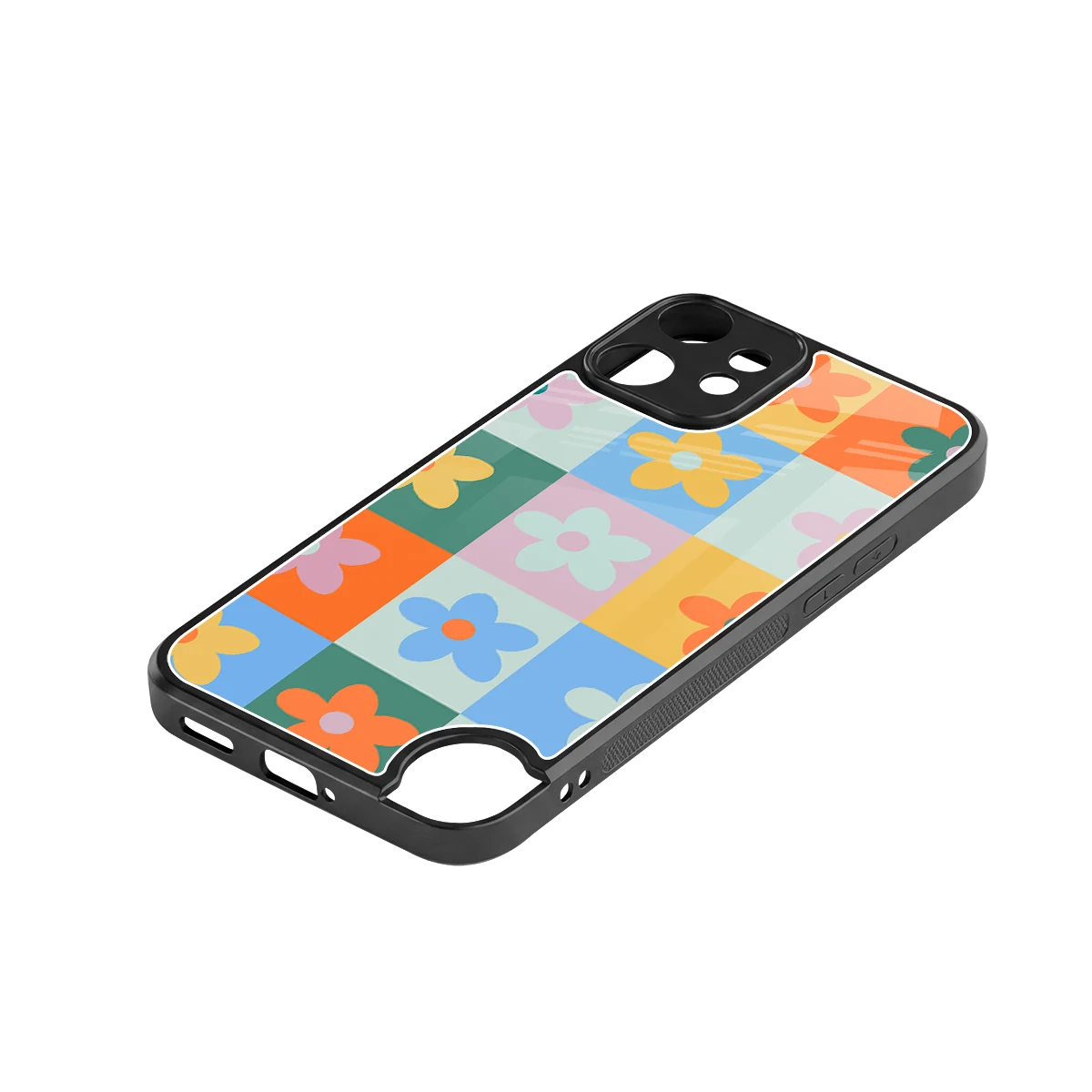 Floral Patchwork stylish phone case for cmf nothing phone 2 pro | glossy glass and slim fit