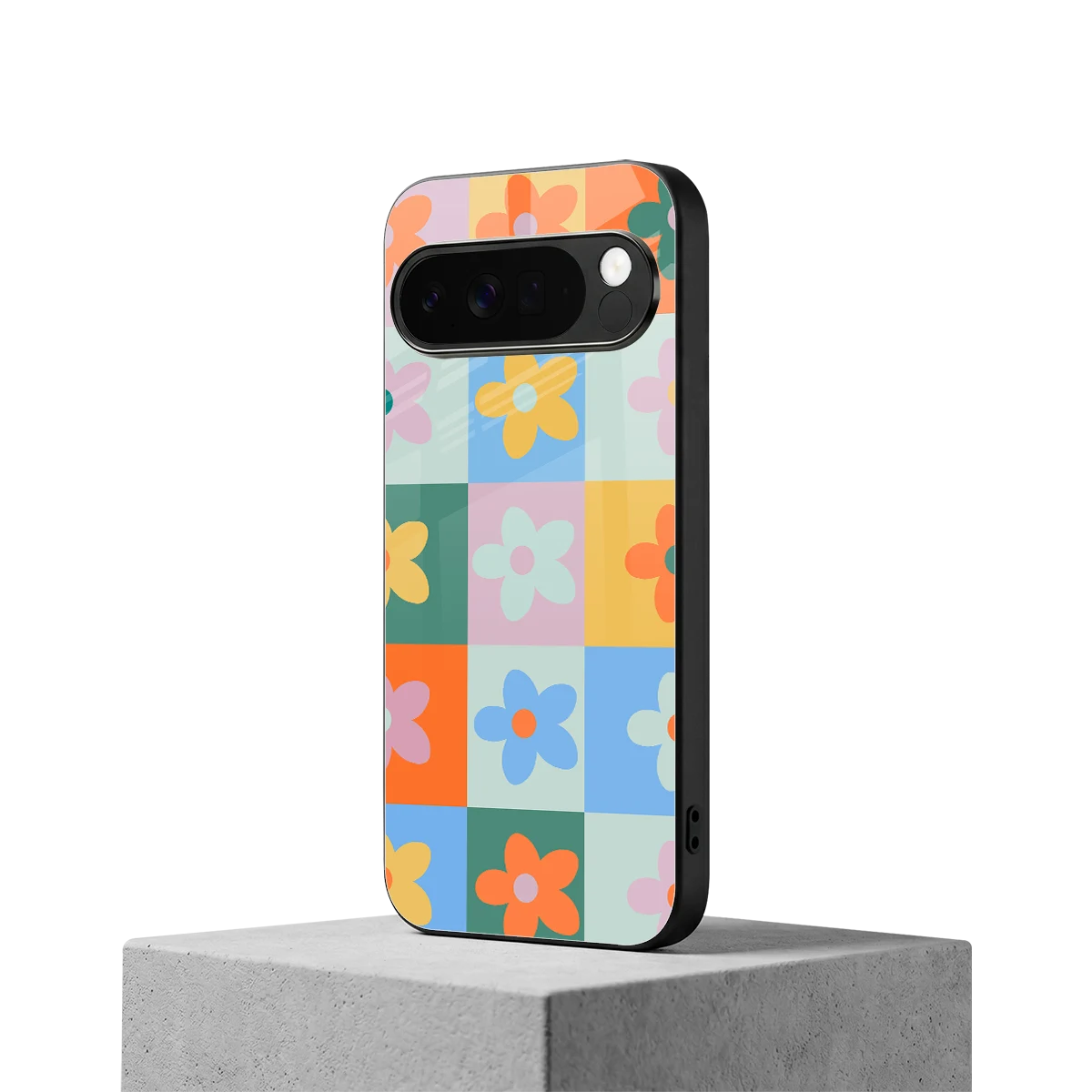 Floral Patchwork google pixel 10 pro xl mobile cover | shockproof glass phone case