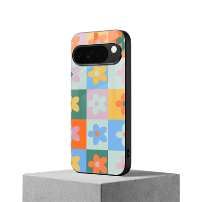 Floral Patchwork google pixel 10 pro xl mobile cover | shockproof glass phone case