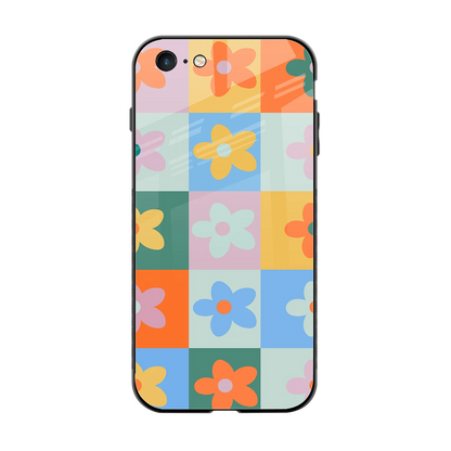 Floral Patchwork back phone cover | glass case for iphone 6s