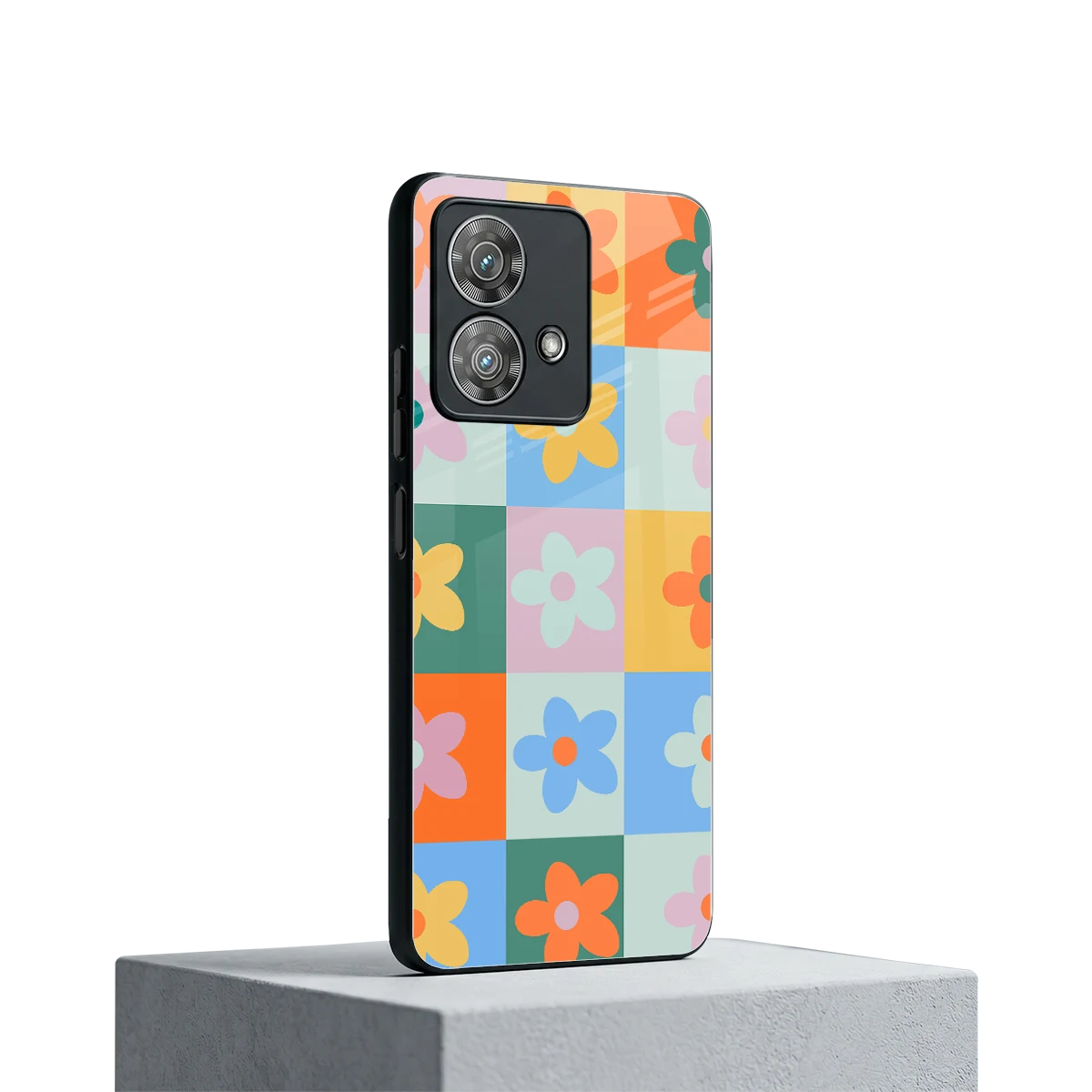 Floral Patchwork motorola edge 40 neo 5g mobile cover | shockproof glass phone case