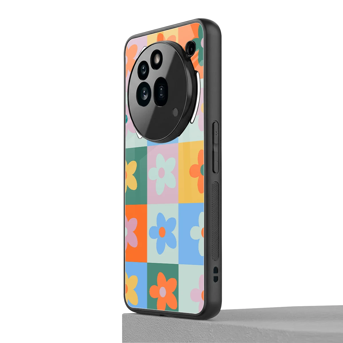 Floral Patchwork nothing phone 3a pro mobile cover | shockproof glass phone case