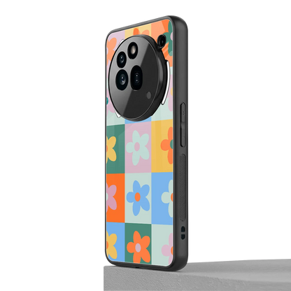 Floral Patchwork nothing phone 3a pro mobile cover | shockproof glass phone case