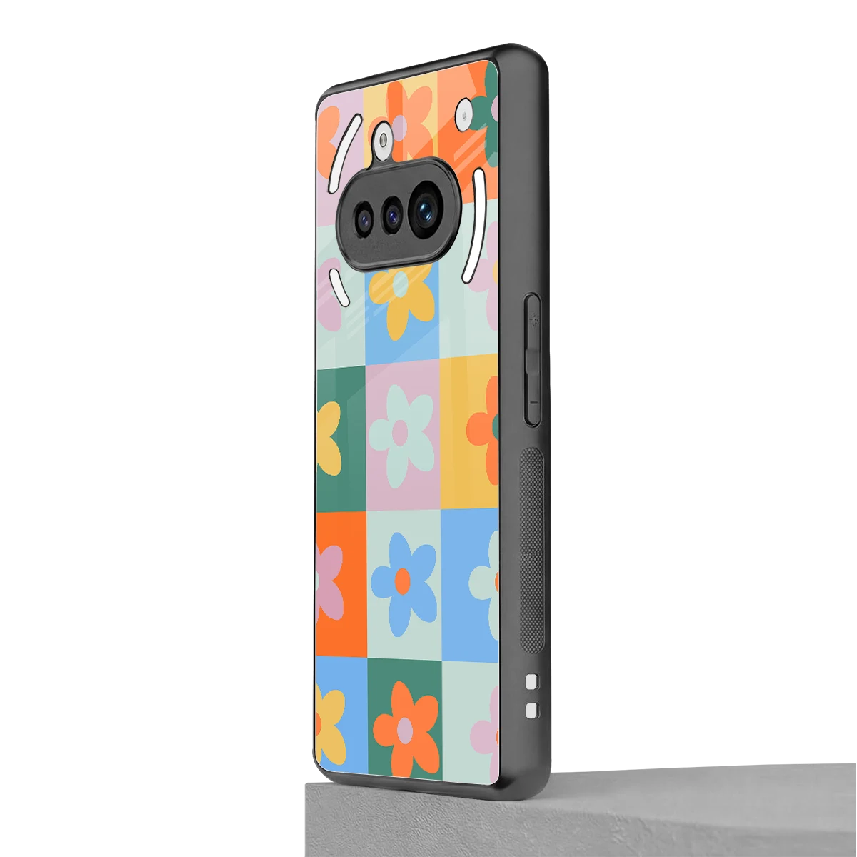Floral Patchwork nothing phone 3a mobile cover | shockproof glass phone case