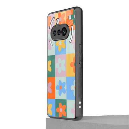 Floral Patchwork nothing phone 3a mobile cover | shockproof glass phone case