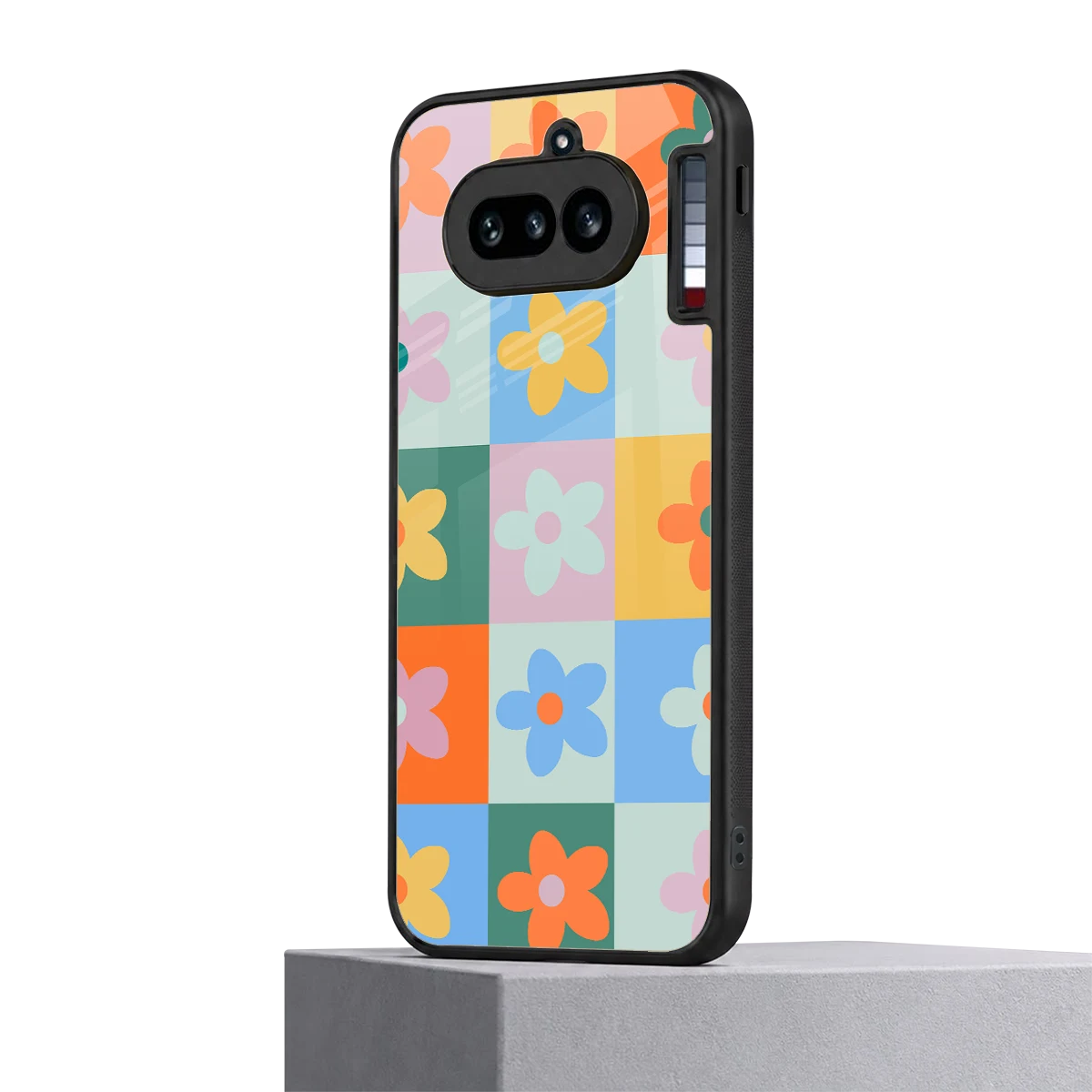 Floral Patchwork nothing phone 4a mobile cover | shockproof glass phone case