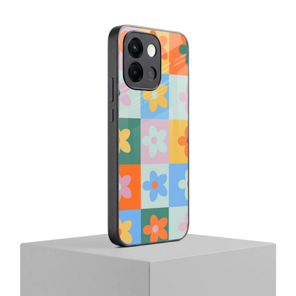 Floral Patchwork oneplus 13s mobile cover | shockproof glass phone case