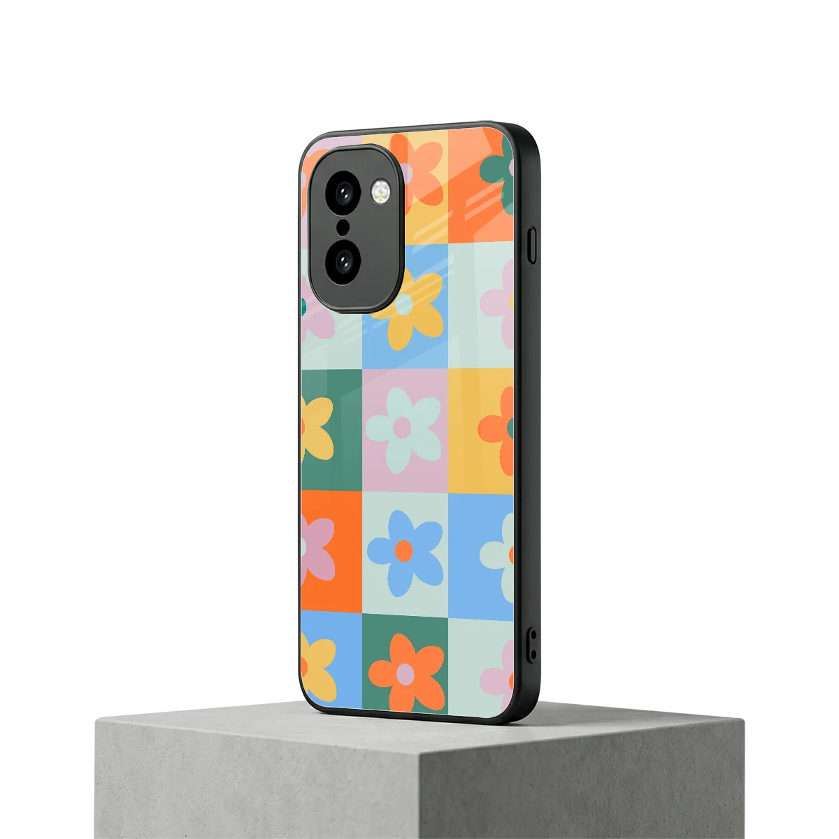 Floral Patchwork oneplus 15r mobile cover | shockproof glass phone case