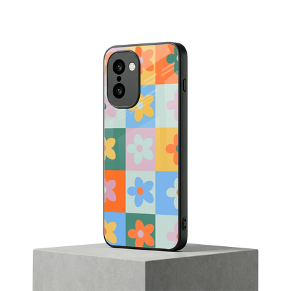Floral Patchwork oneplus 15r mobile cover | shockproof glass phone case