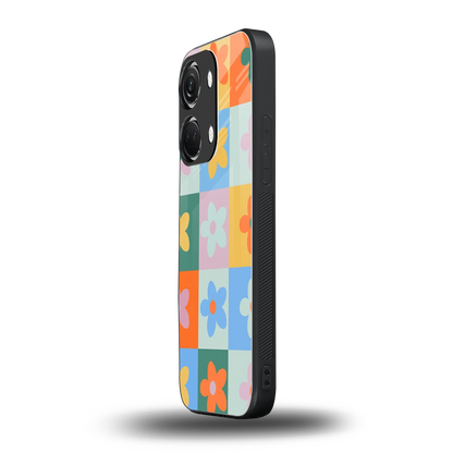 Floral Patchwork oneplus nord 3 mobile cover | shockproof glass phone case