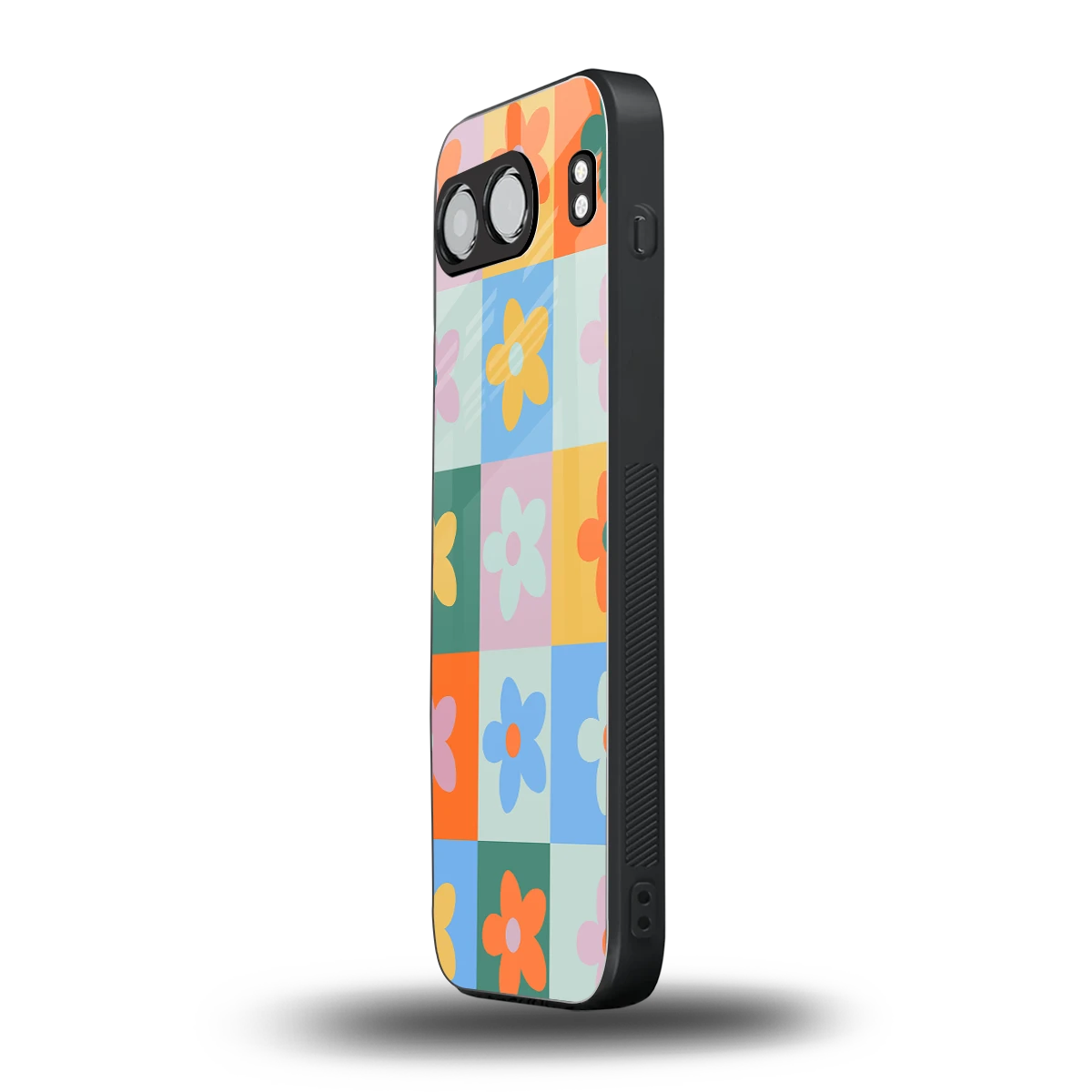 Floral Patchwork oneplus nord 4 mobile cover | shockproof glass phone case