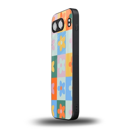 Floral Patchwork oneplus nord 4 mobile cover | shockproof glass phone case