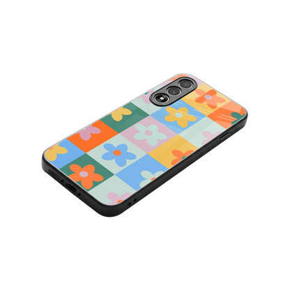 Floral Patchwork stylish phone case for oneplus nord 5 | glossy glass and slim fit