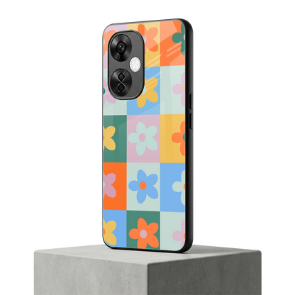 Floral Patchwork oneplus nord ce 3 lite mobile cover | shockproof glass phone case