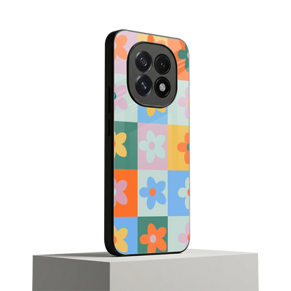 Floral Patchwork oppo f29 5g mobile cover | shockproof glass phone case