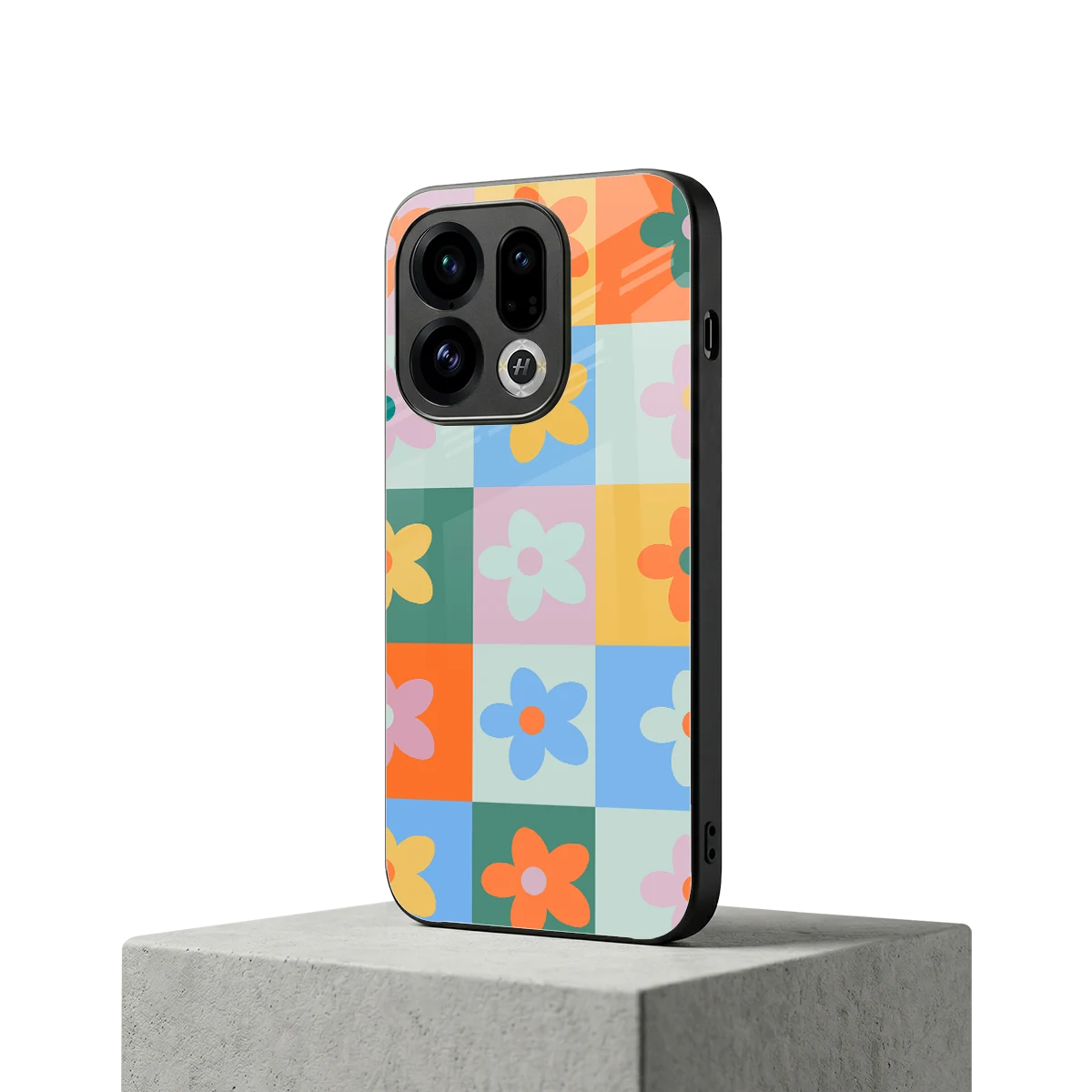 Floral Patchwork oppo find x9 mobile cover | shockproof glass phone case