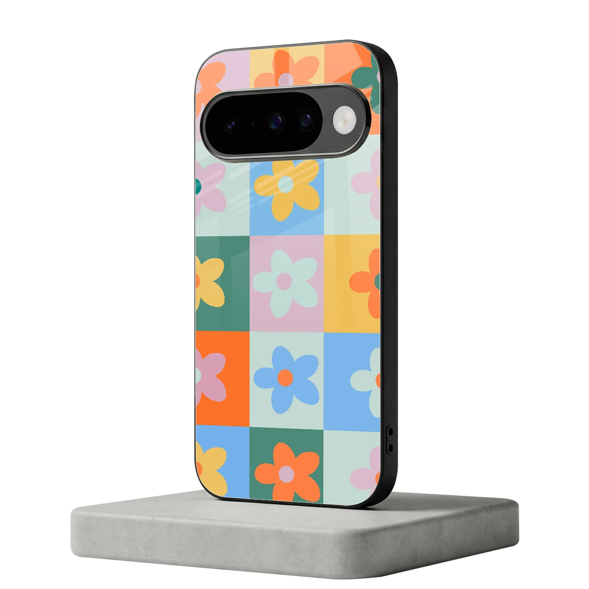 Floral Patchwork google pixel 10 mobile cover | shockproof glass phone case