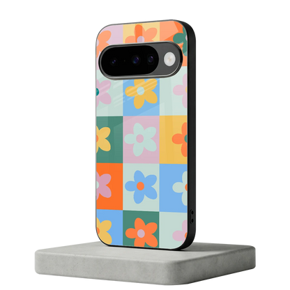 Floral Patchwork google pixel 10 mobile cover | shockproof glass phone case
