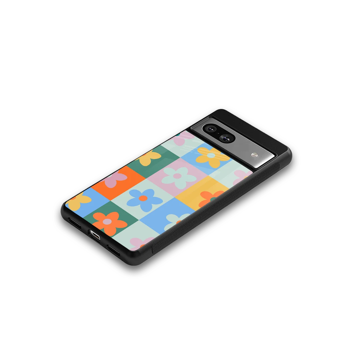 Floral Patchwork google pixel 7a mobile cover | shockproof glass phone case